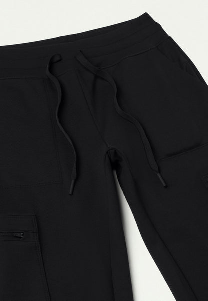 Kait 10-Pocket Skinny UltraSOFT Scrub Jogger - Black