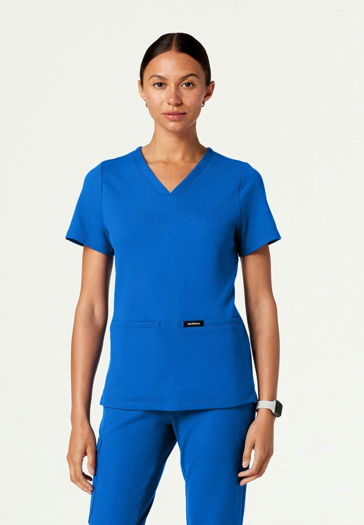 Cesi Slim UltraSOFT Scrub Top - Royal Blue