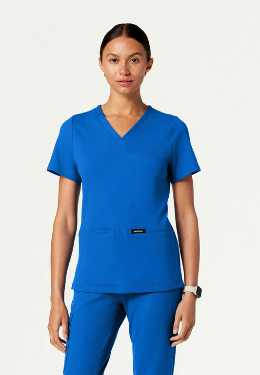 Cesi Slim UltraSOFT Scrub Top - Royal Blue