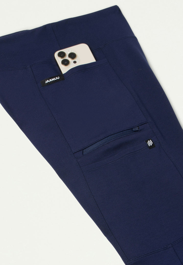 Pantalón médico de yoga Perri UltraSOFT - Azul marino medianoche