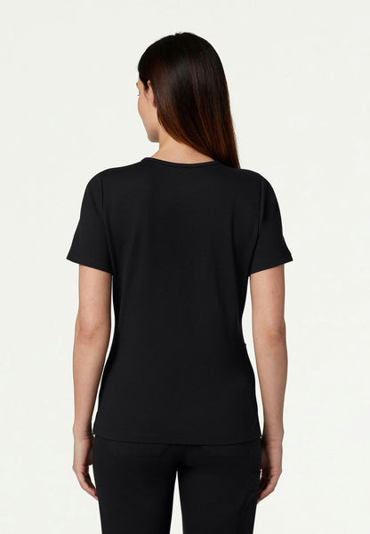 Cesi Slim UltraSOFT Scrub Top - Black