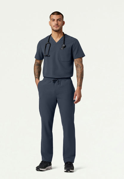 Pantalón médico Rhodes Everyday de pierna recta - Gris carbón