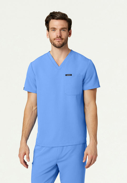 Blusa médica Holmes Everyday de un bolsillo - Azul cielo