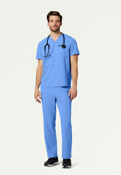 Holmes Everyday 1-Pocket Scrub Top - Ciel Blue