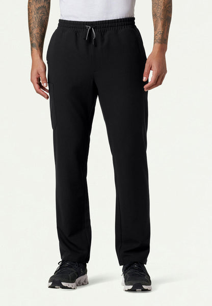 Pantalón médico Rhodes Everyday de pierna recta - Negro