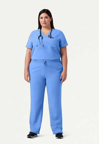 Pantalón médico Xenos Essential Knit-Waist - Azul cielo