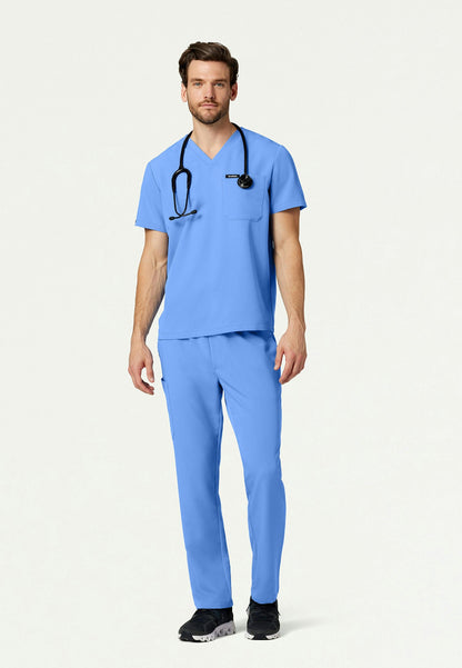 Rhodes Everyday Straight-Leg Scrub Pant - Ciel Blue