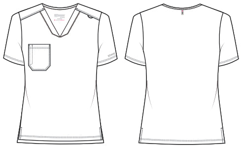 Line Drawing for Haut Bree à une poche rentrée - Moonstruck