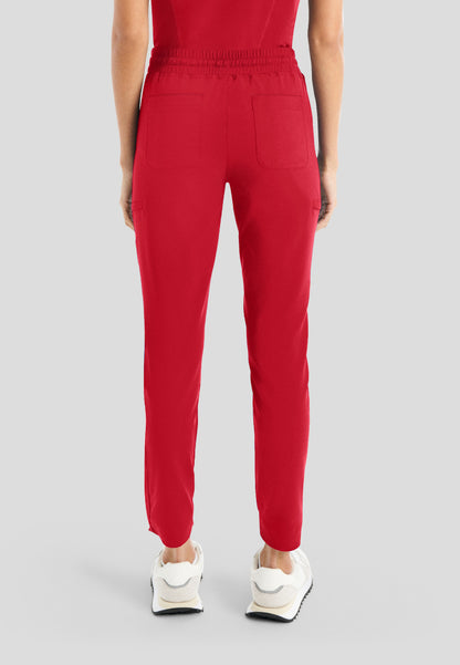 White Cross CRFT Women's Jogger Scrub Pants - Racing Red - The Uniform Store