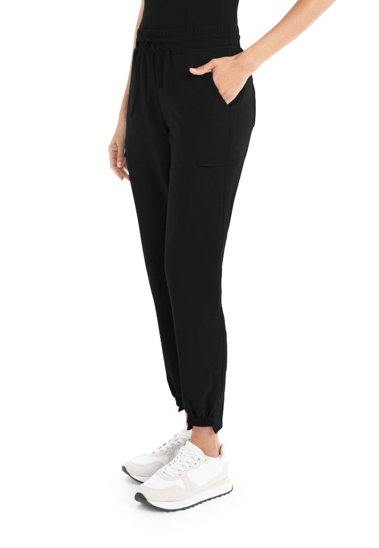 White Cross CRFT Women's Jogger Scrub Pants - Black - The Uniform Store