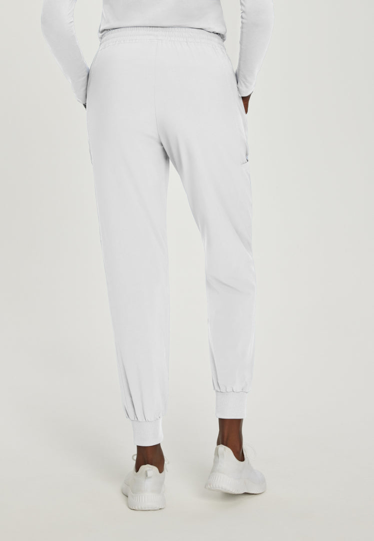 White Cross FIT Women's Elastic Waist Jogger Scrub Pant - White