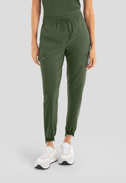 White Cross CRFT Women's Jogger Scrub Pants - Olive - The Uniform Store