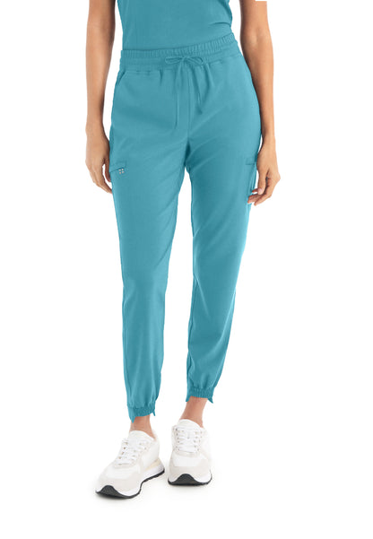White Cross CRFT Women's Jogger Scrub Pants - Poolside - The Uniform Store