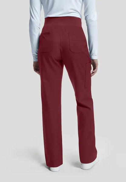 Vibe 6-Pocket Cargo Scrub Pants - Wine