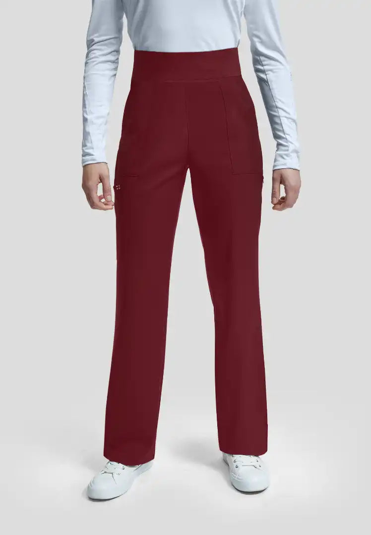 Vibe 6-Pocket Cargo Scrub Pants - Wine