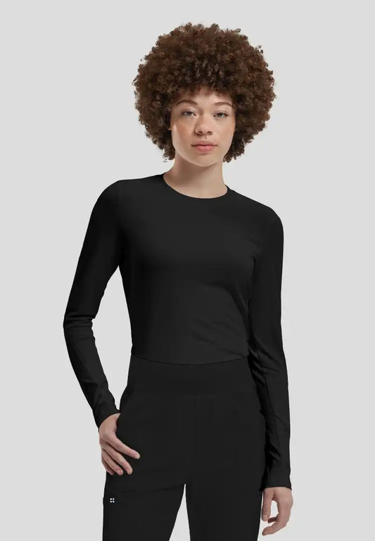 Vibe 1-Pocket Jersey Knit Underscrub - Black