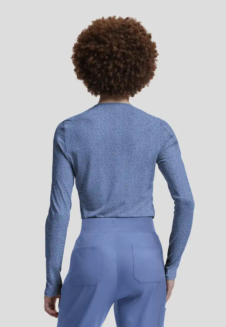 Vibe 1-Pocket Jersey Knit Underscrub - Heather Ciel