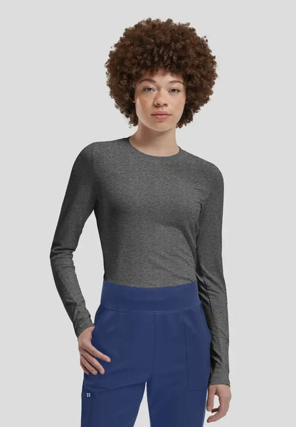 Vibe 1-Pocket Jersey Knit Underscrub - Heather Grey