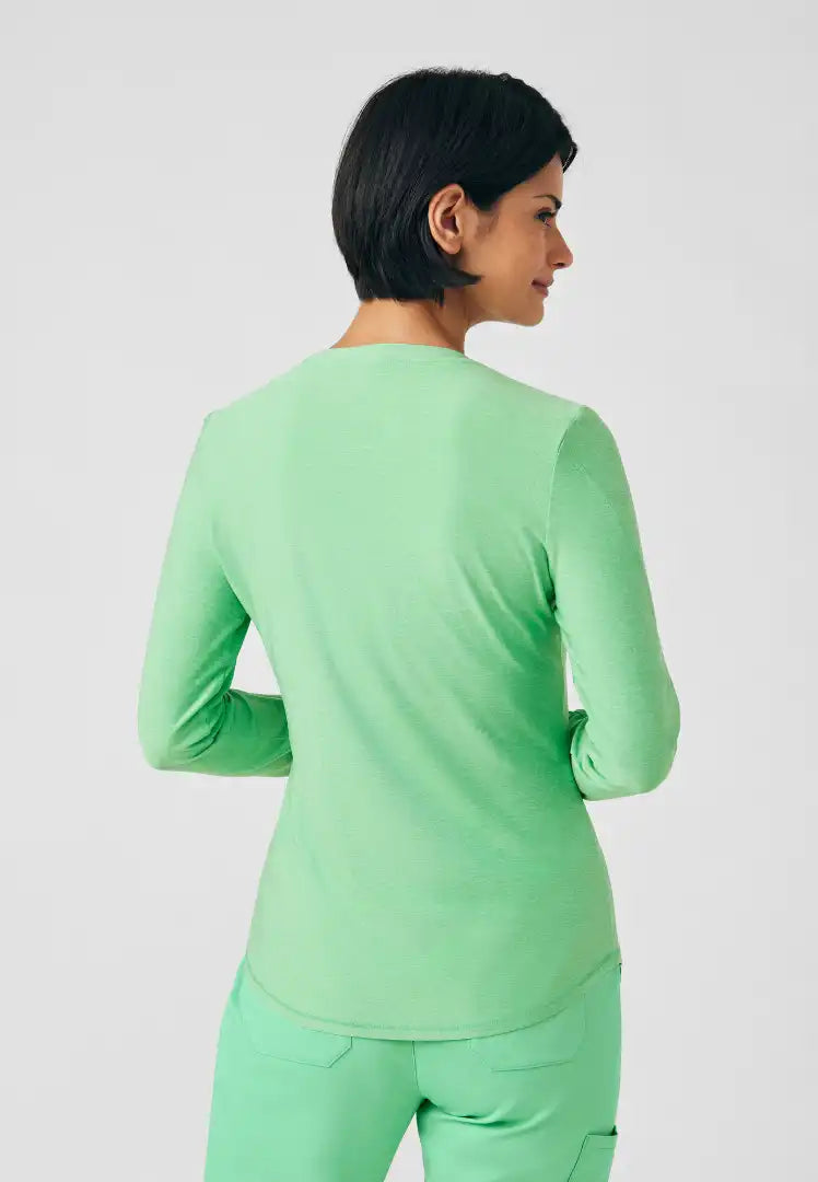 Vibe 1-Pocket Jersey Knit Underscrub - Heather Mint Julep