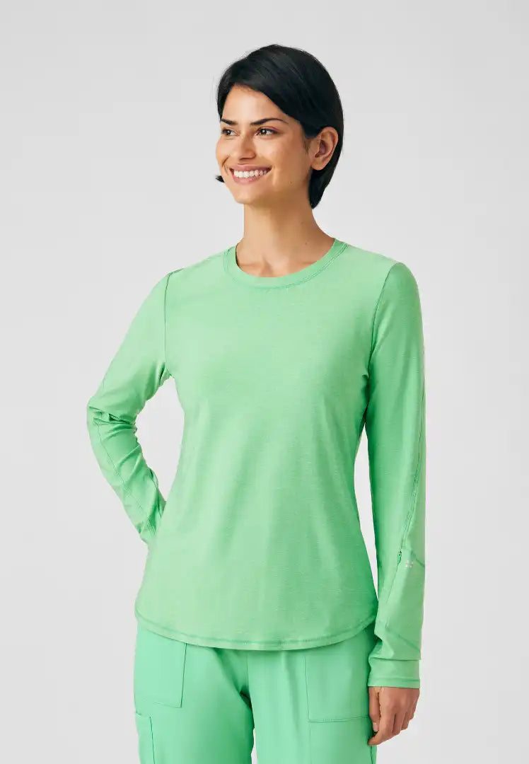 Vibe 1-Pocket Jersey Knit Underscrub - Heather Mint Julep