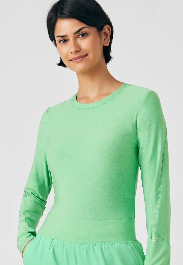 Vibe 1-Pocket Jersey Knit Underscrub - Heather Mint Julep