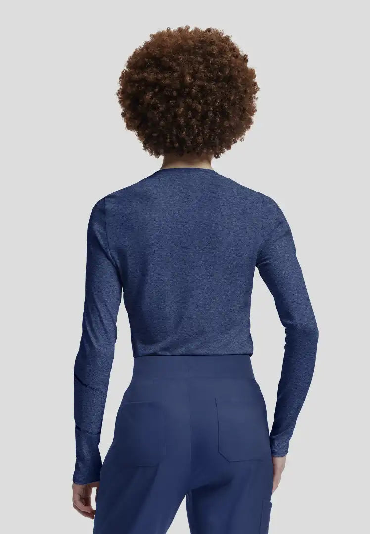 Vibe 1-Pocket Jersey Knit Underscrub - Heather Navy