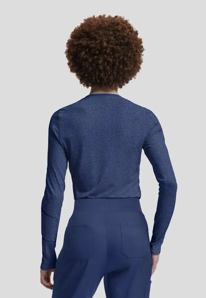 Vibe 1-Pocket Jersey Knit Underscrub - Heather Navy