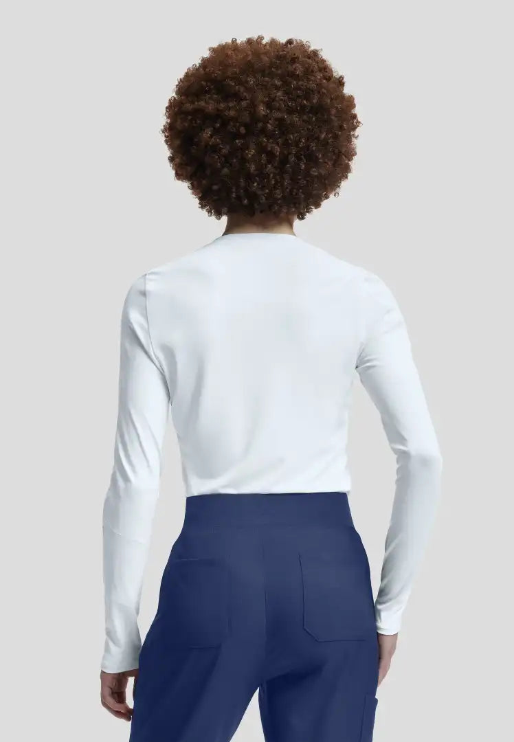 Vibe 1-Pocket Jersey Knit Underscrub - White