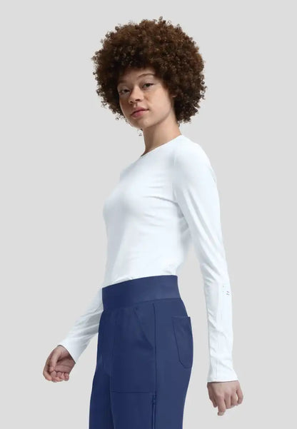 Vibe 1-Pocket Jersey Knit Underscrub - White