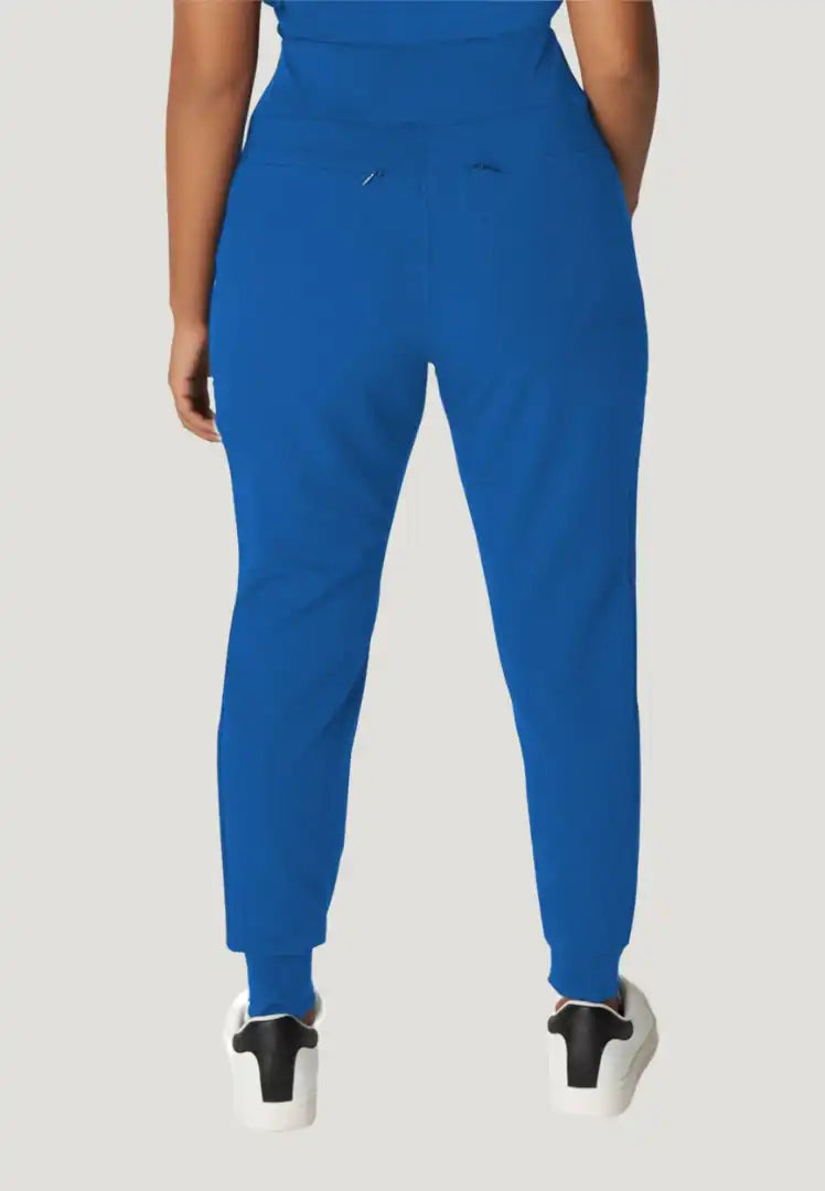 White Cross V-Tess Women's Jogger Scrub Pants - Royal Blue - The Uniform Store