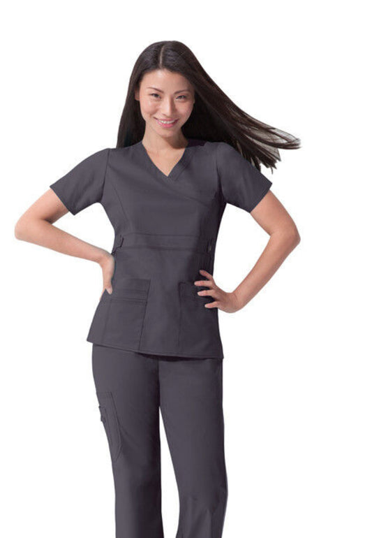 Dickies GenFlex Womens Mock Wrap Scrub Top