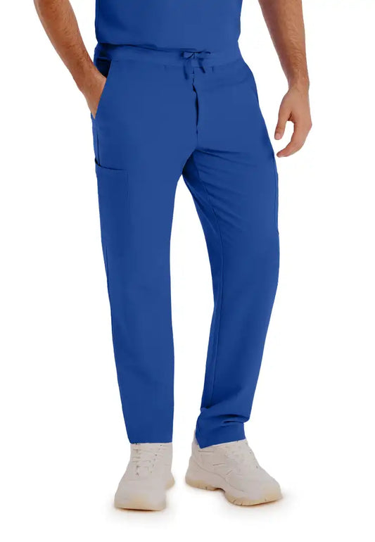 White Cross V-Tess Men's Cargo Scrub Pants - Royal Blue - The Uniform Store