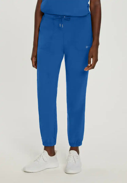 White Cross FIT Women's 2-Pocket Jogger Scrub Pant - Royal Blue - The Uniform Store