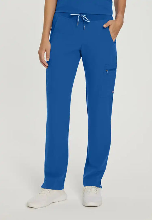 White Cross V-Tess Women's Cargo Scrub Pant - Royal Blue - The Uniform Store