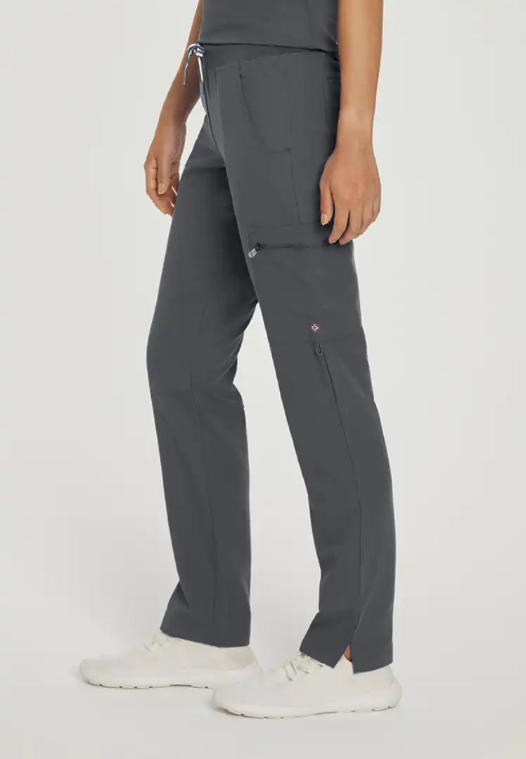 White Cross V-Tess Women's Cargo Scrub Pant - Taylor Grey - The Uniform Store