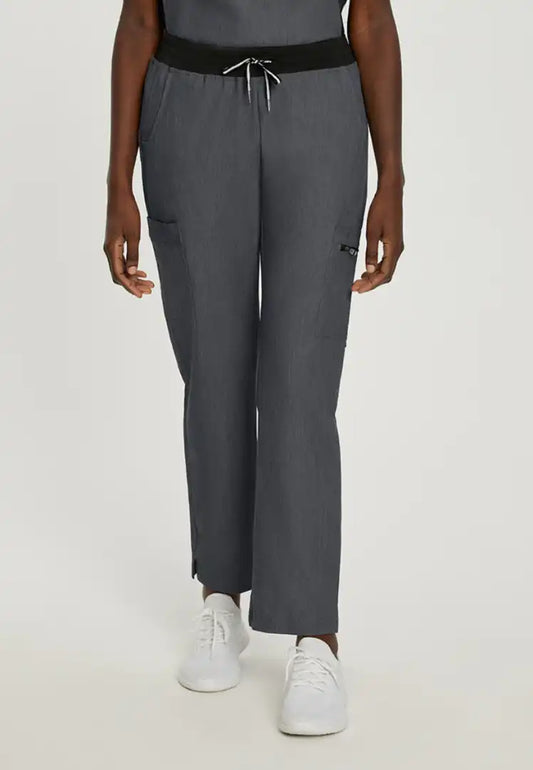 White Cross V-Tess Women's Cargo Scrub Pant - Dark Pewter - The Uniform Store