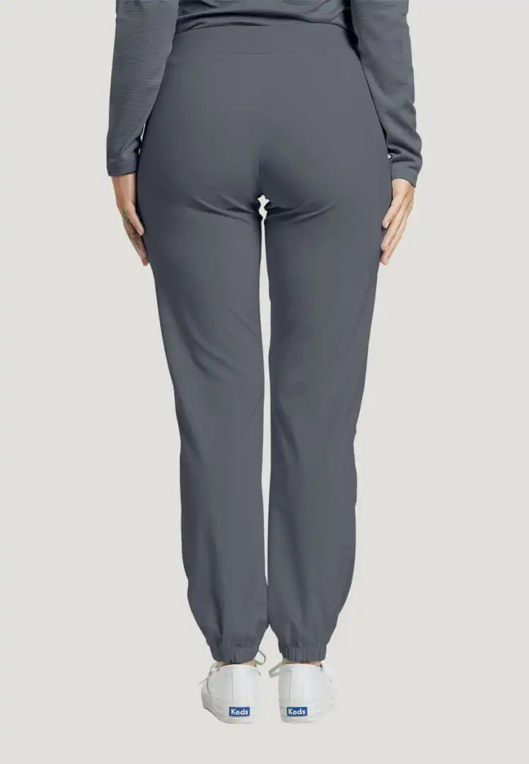 White Cross FIT Women's 2-Pocket Jogger Scrub Pant - Pewter - The Uniform Store